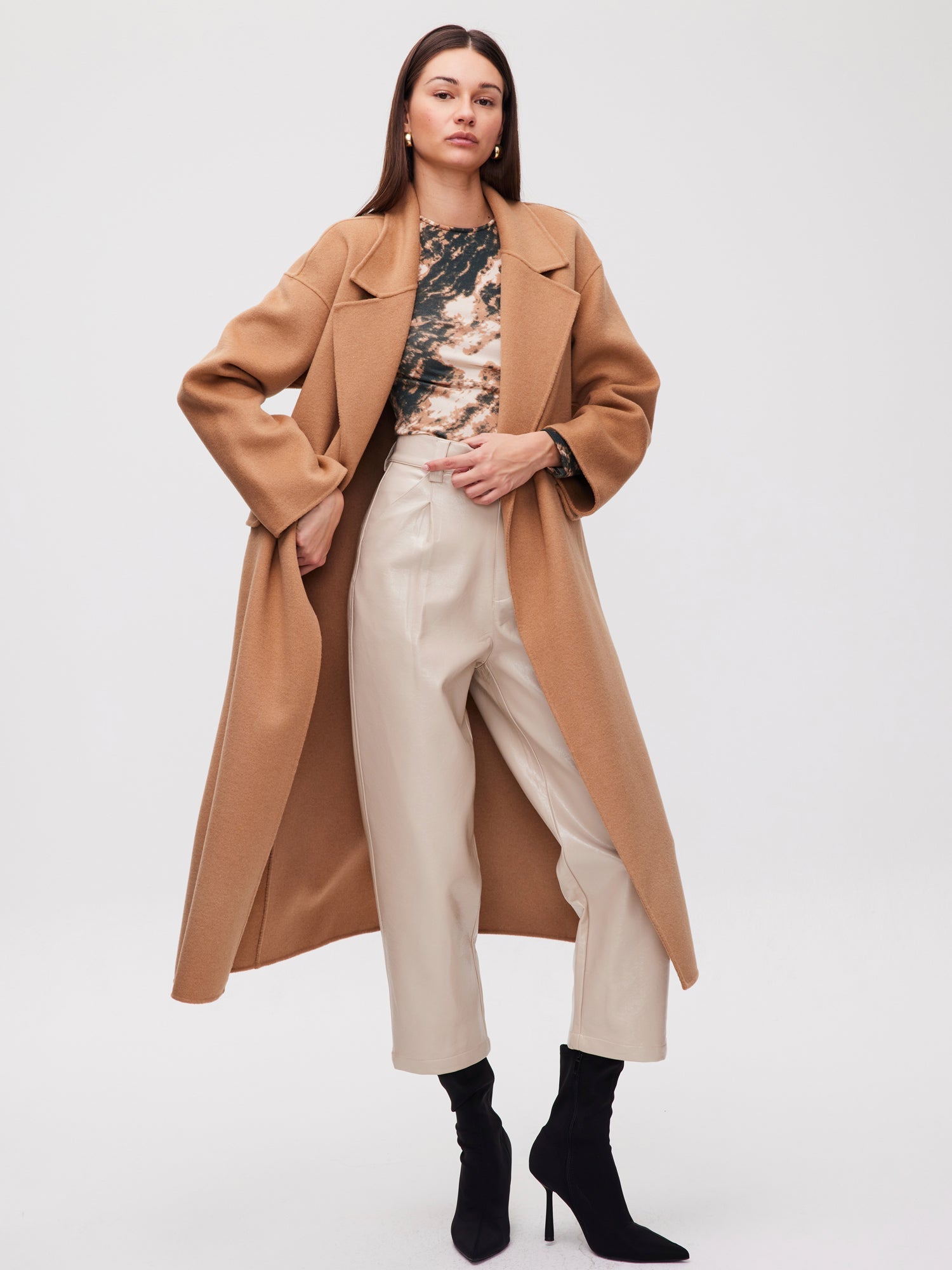 mioh | METRO CAMEL - Abrigo largo sastrero lana camel