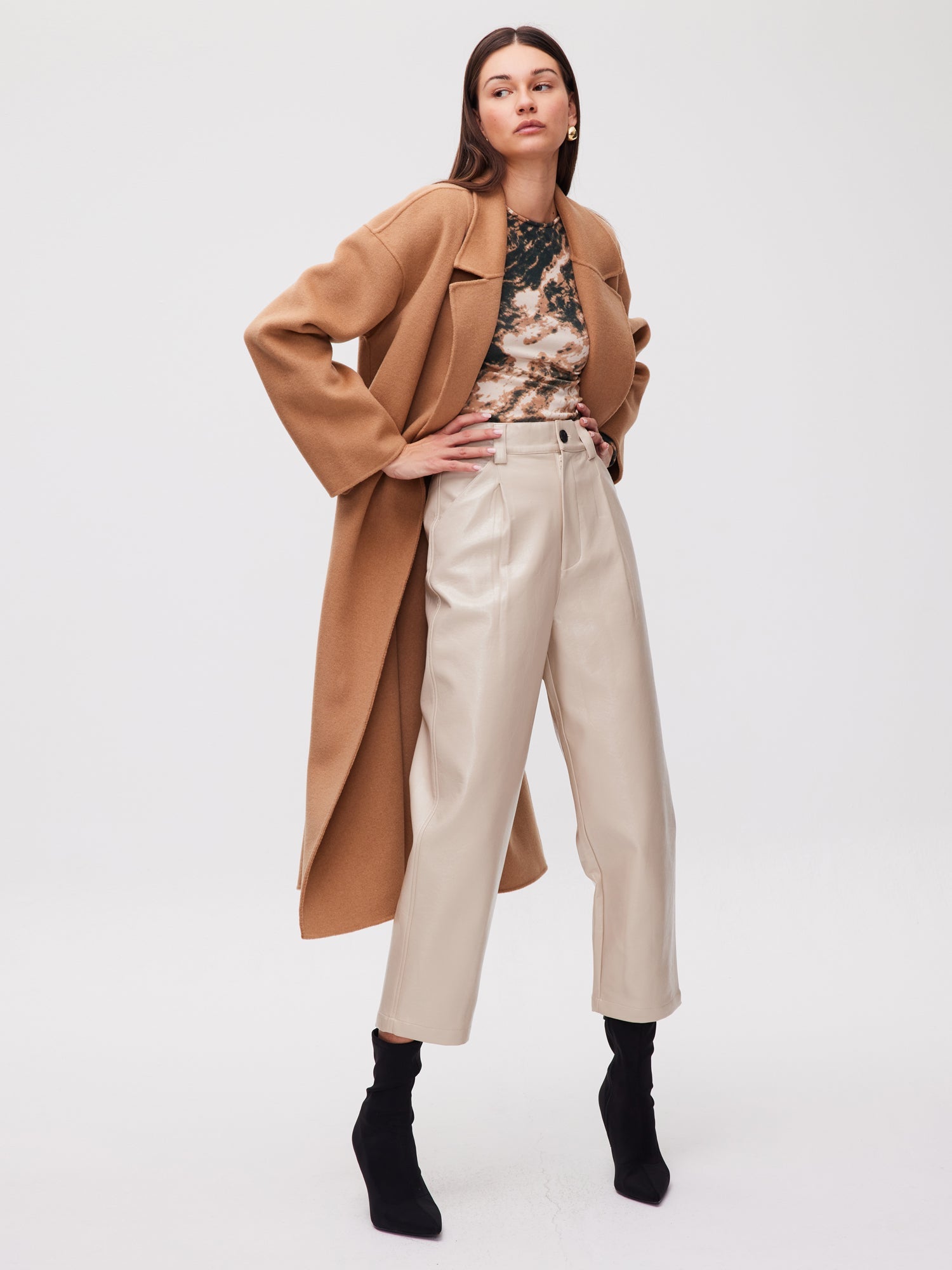 mioh | METRO CAMEL - Abrigo largo sastrero lana camel