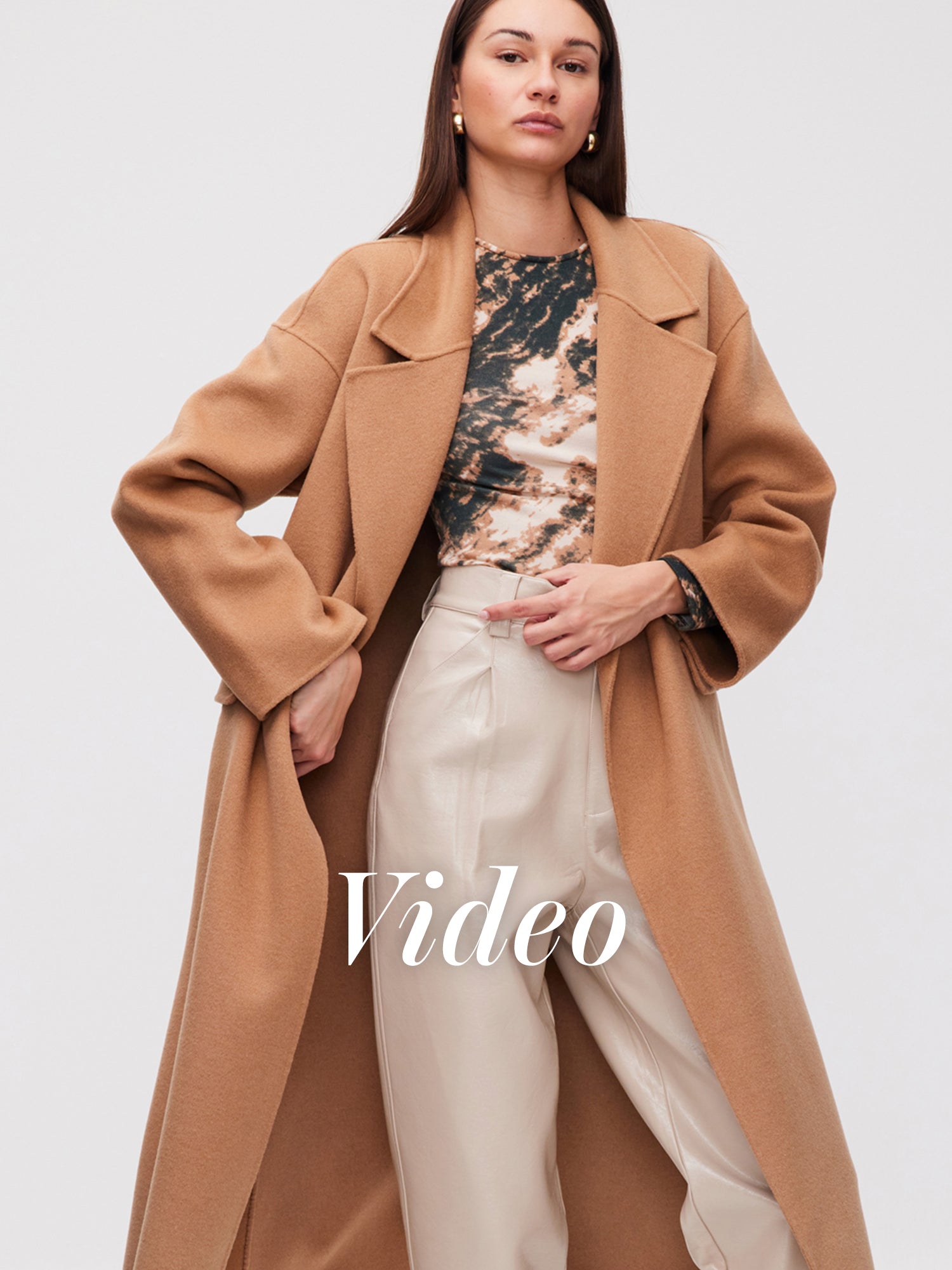 mioh | METRO CAMEL - Abrigo largo sastrero lana camel