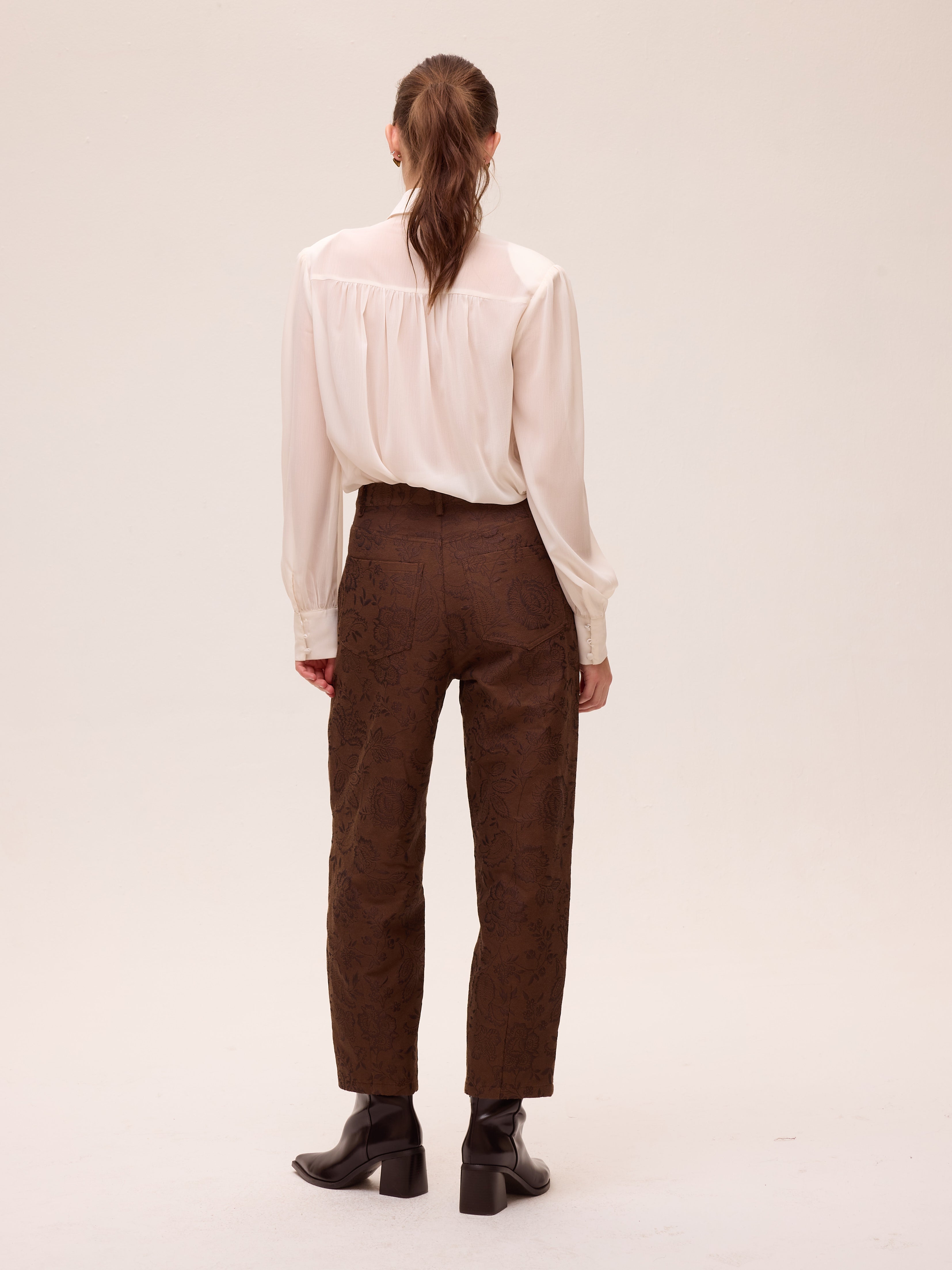 ALLURE WHITE - Camisa gasa textura color blanco, envíos gratis en 24-48h desde España. MIOH, moda de invitada de boda y de fiesta