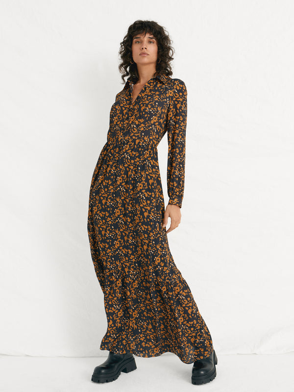 mioh | #BRUNI - Vestido camisero estampado - Tendencia Streetstyle
